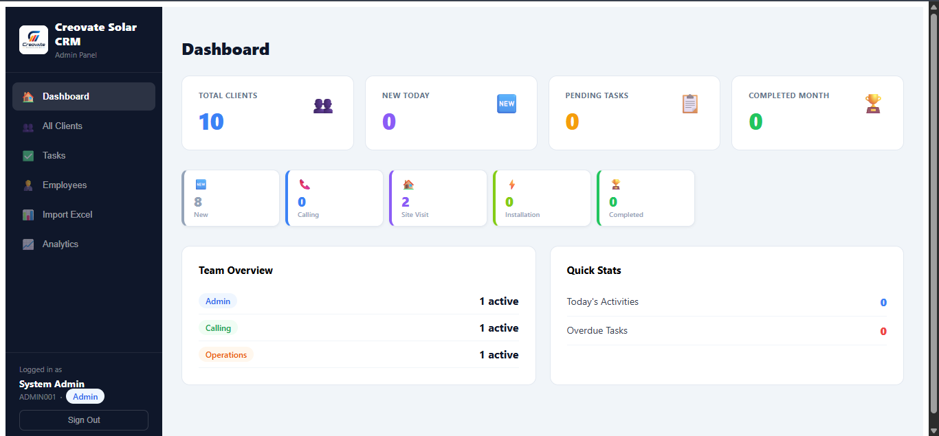 Admin panel screenshot 1