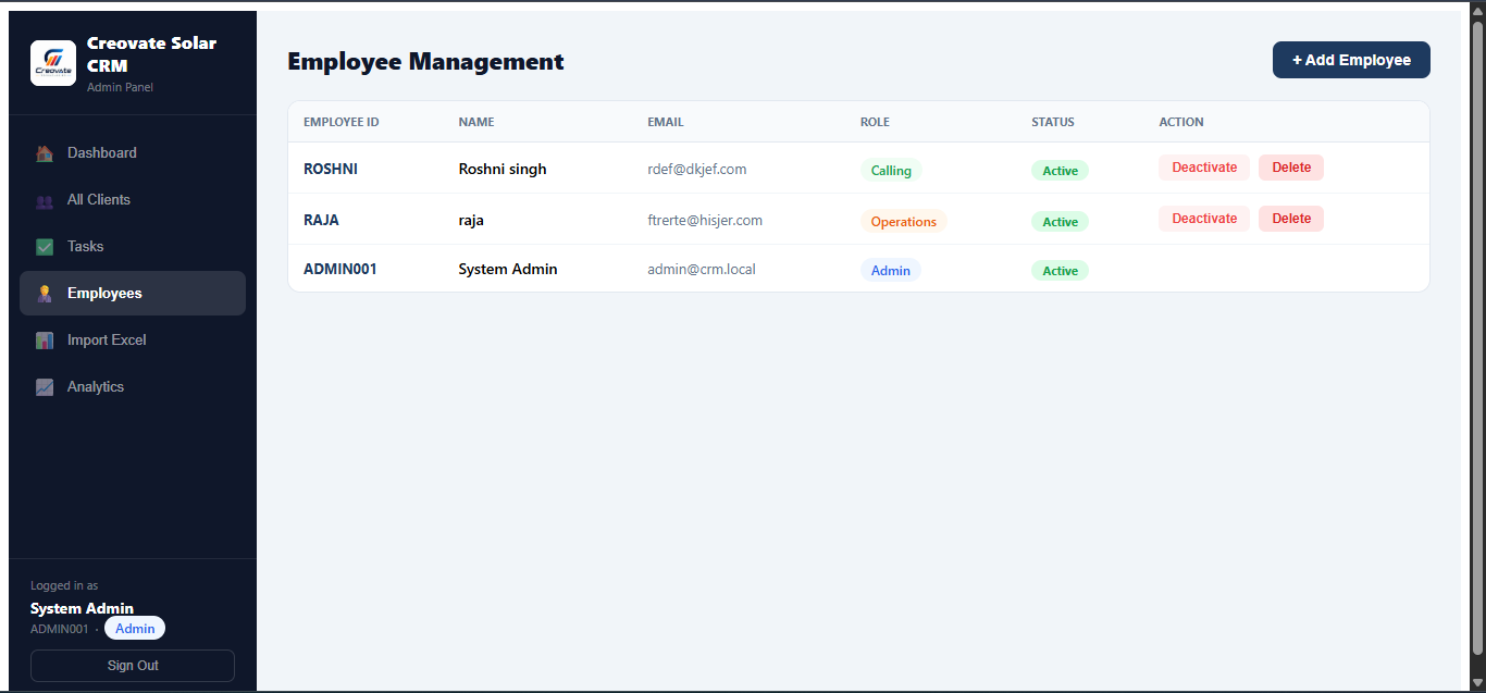 Admin panel screenshot 4