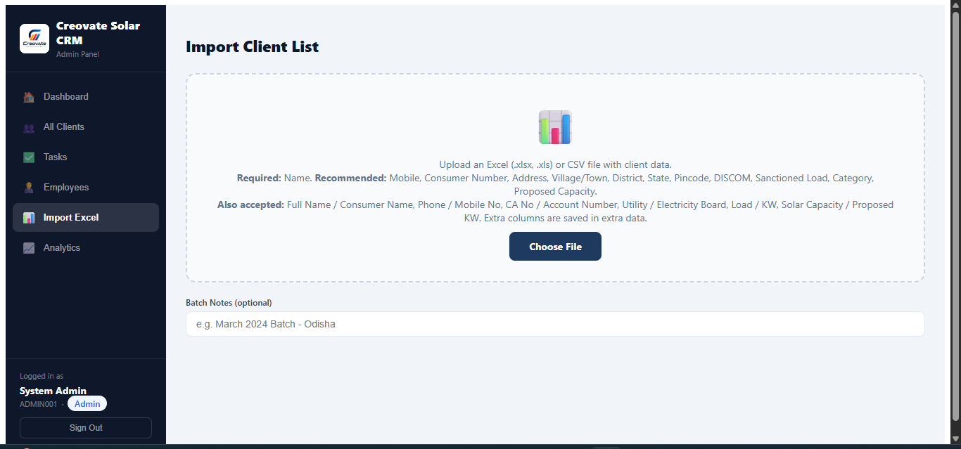 Admin panel screenshot 5