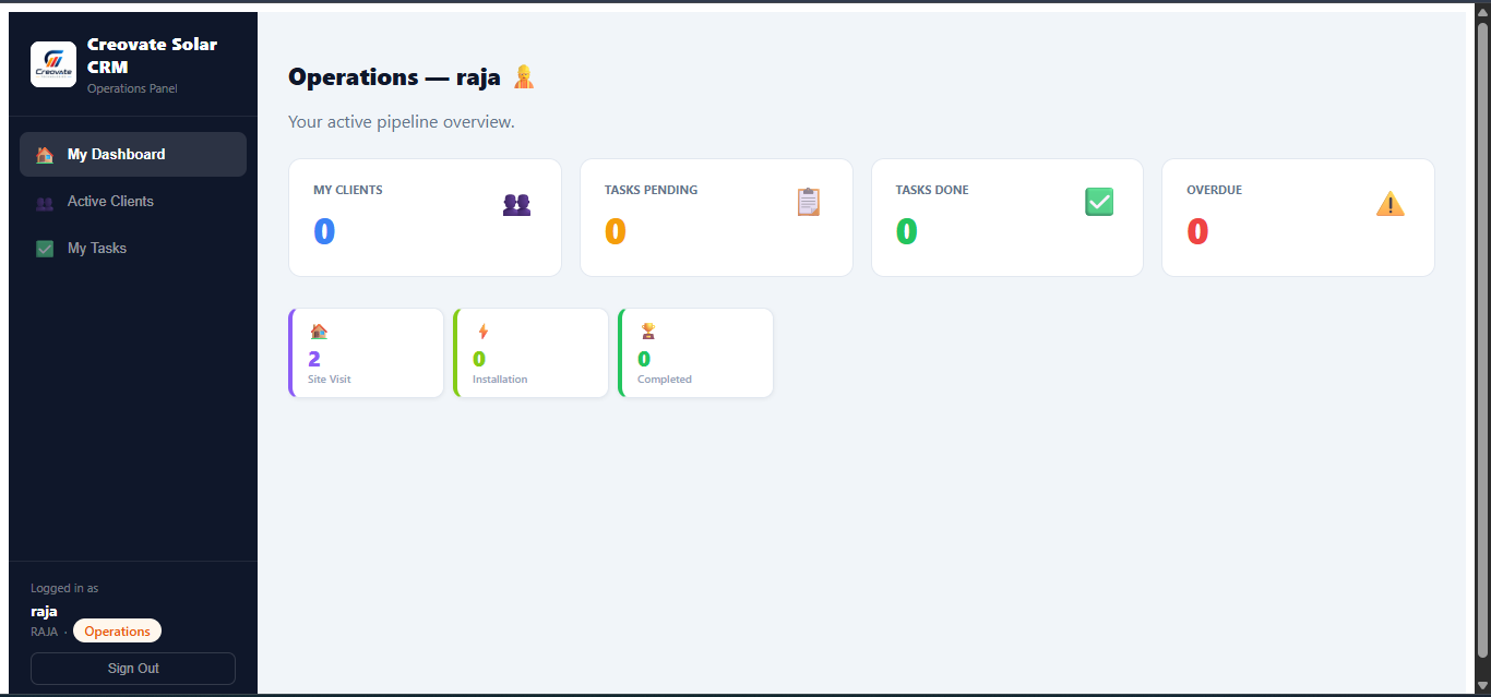 Operations panel screenshot 1