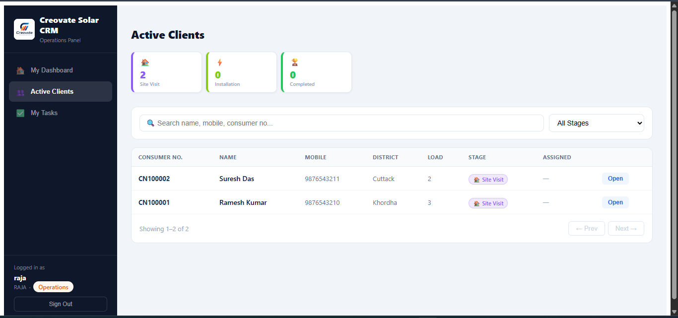 Operations panel screenshot 2