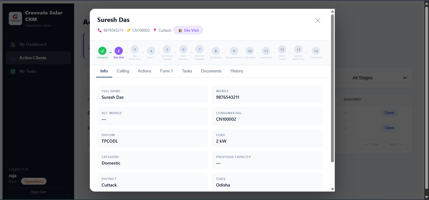 Operations panel screenshot 5